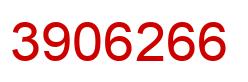 Number 3906266 red image