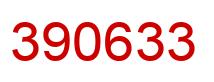 Number 390633 red image