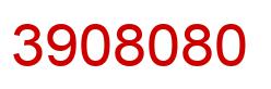 Number 3908080 red image