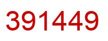 Number 391449 red image
