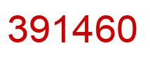 Number 391460 red image