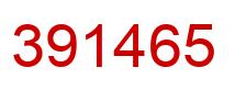 Número 391465 imagen rojo