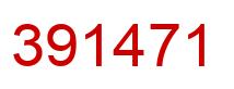 Number 391471 red image
