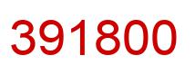 Number 391800 red image