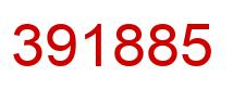 Number 391885 red image