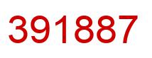 Number 391887 red image