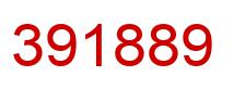 Number 391889 red image
