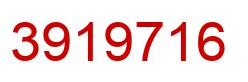 Number 3919716 red image