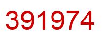 Number 391974 red image
