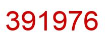 Number 391976 red image