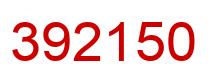 Número 392150 imagen rojo