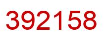 Número 392158 imagen rojo