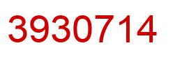 Number 3930714 red image