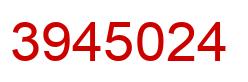 Number 3945024 red image