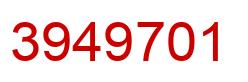 Número 3949701 imagen rojo