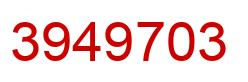 Número 3949703 imagen rojo