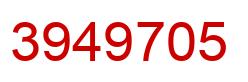 Número 3949705 imagen rojo
