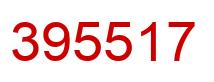 Number 395517 red image