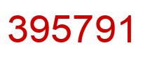 Number 395791 red image