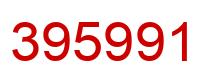 Número 395991 imagen rojo
