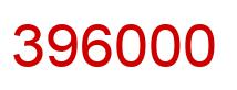 Number 396000 red image