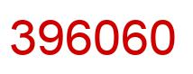 Number 396060 red image