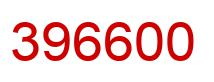 Number 396600 red image