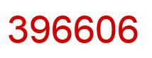 Number 396606 red image