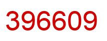 Number 396609 red image