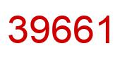 Number 39661 red image