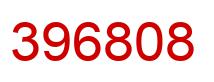 Number 396808 red image