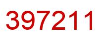 Number 397211 red image