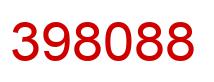 Number 398088 red image