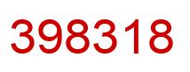 Number 398318 red image