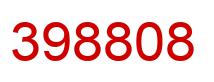 Number 398808 red image