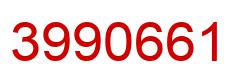 Number 3990661 red image