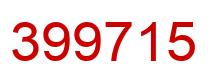 Number 399715 red image