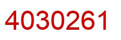 Number 4030261 red image