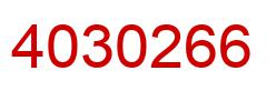 Number 4030266 red image