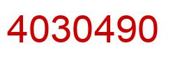 Number 4030490 red image