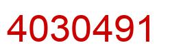 Number 4030491 red image