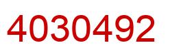 Number 4030492 red image