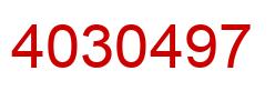 Number 4030497 red image