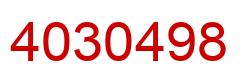 Number 4030498 red image