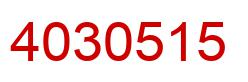 Number 4030515 red image