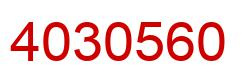 Number 4030560 red image