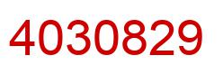 Number 4030829 red image