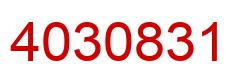 Number 4030831 red image
