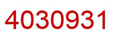 Number 4030931 red image