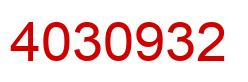 Number 4030932 red image